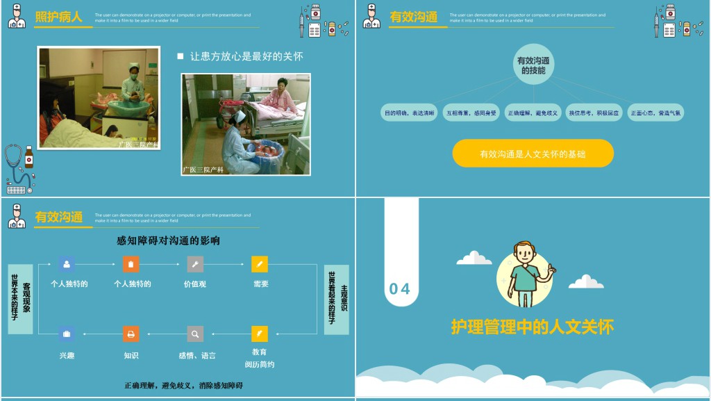 护理人文关怀的主要内容PPT模板 护理人文关怀的主要内容PPT模板