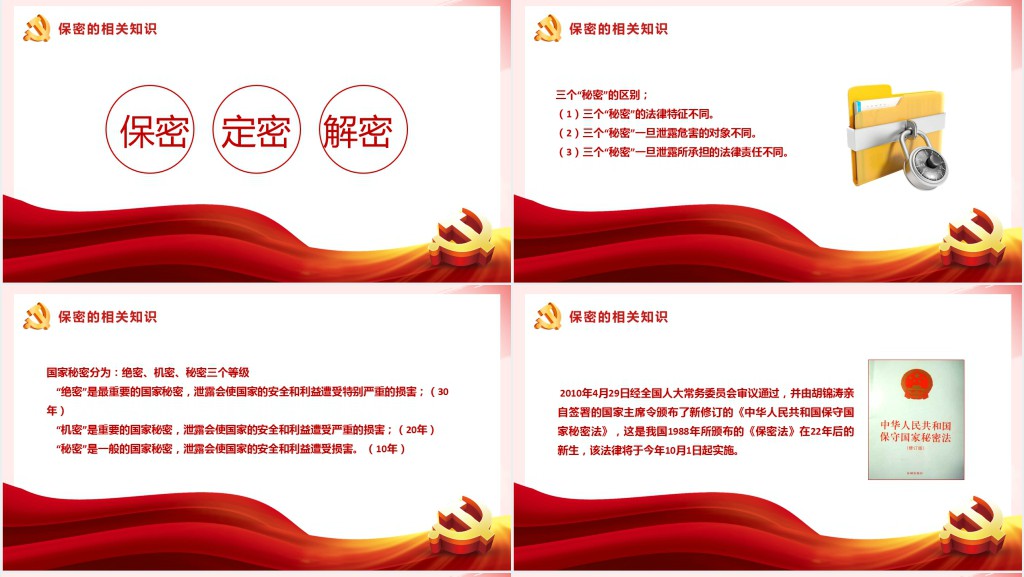 强化保密意识掌握保密知识PPT党课 强化保密意识掌握保密知识PPT党课