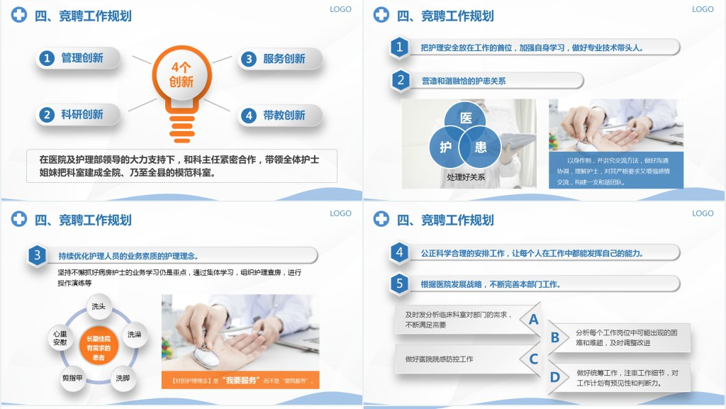 康复科护士长竞聘报告演讲PPT模板