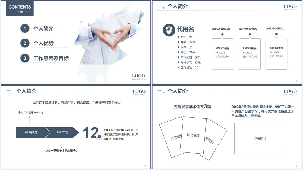 微粒体通用护士长护理竞聘PPT模板 微粒体通用护士长护理竞聘PPT模板