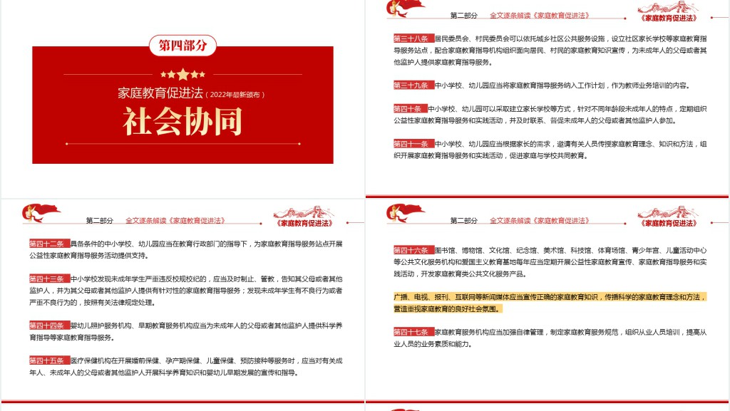 最新发布家庭教育促进法解读PPT党课 最新发布家庭教育促进法解读PPT党课