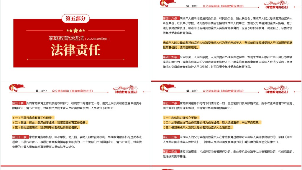 最新发布家庭教育促进法解读PPT党课 最新发布家庭教育促进法解读PPT党课
