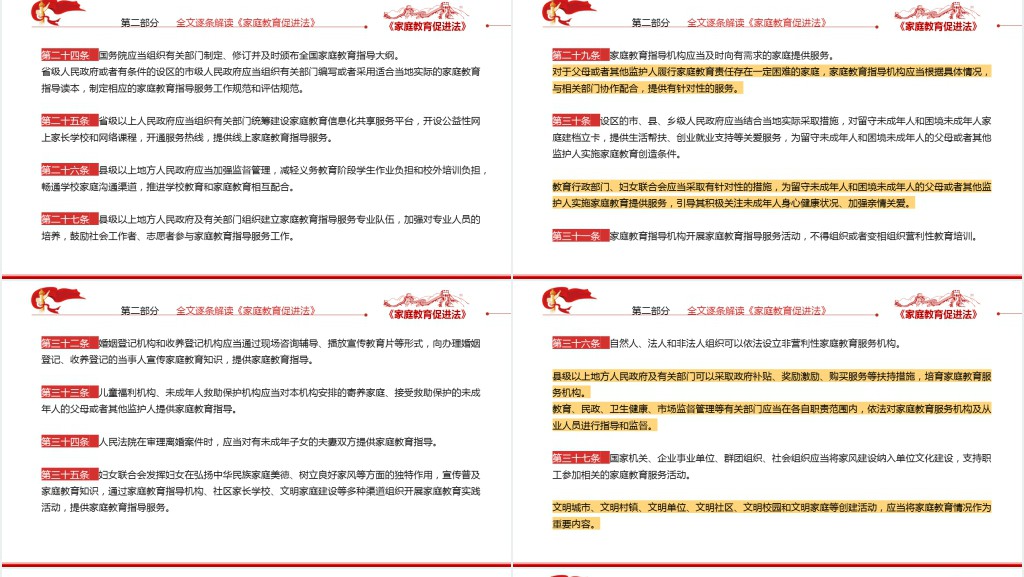 最新发布家庭教育促进法解读PPT党课 最新发布家庭教育促进法解读PPT党课