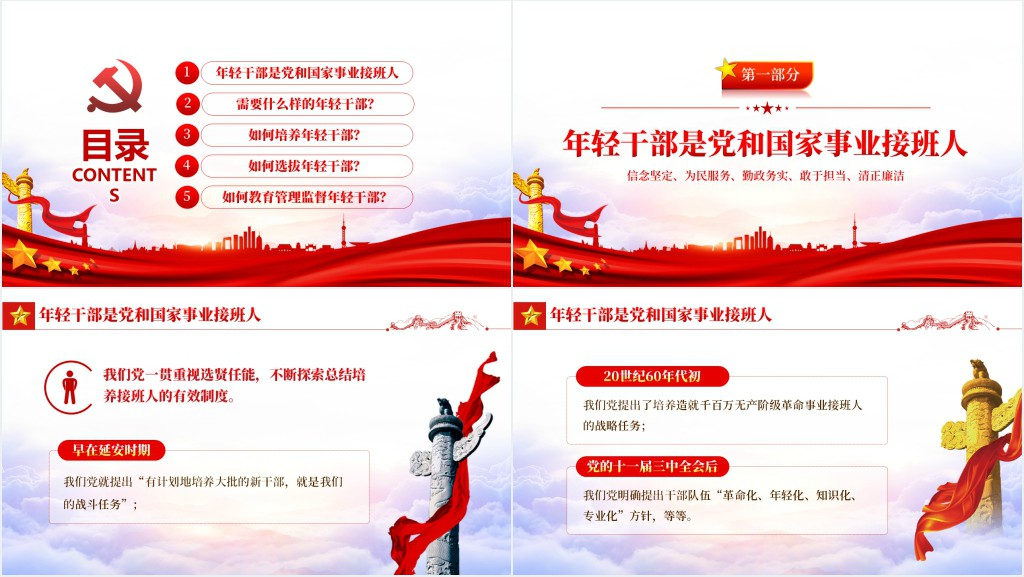 年轻干部的成长手册PPT党课 年轻干部的成长手册PPT党课