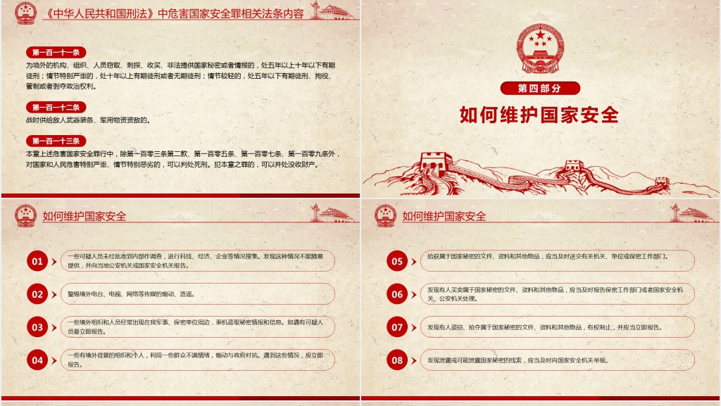 4.15国家安全教育日专题班会课PPT课件