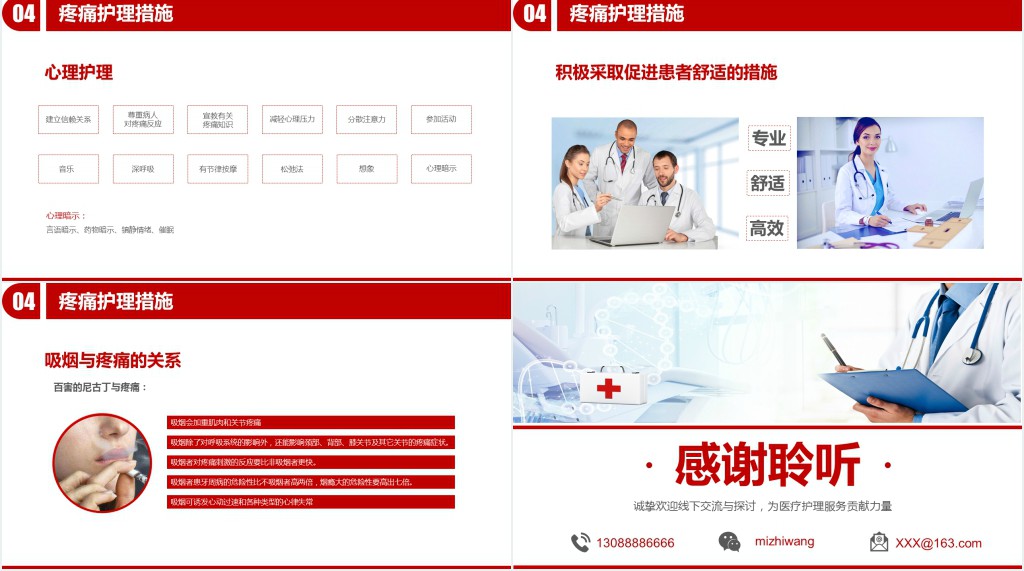 医疗疼痛护理培训PPT模板 医疗疼痛护理培训PPT模板