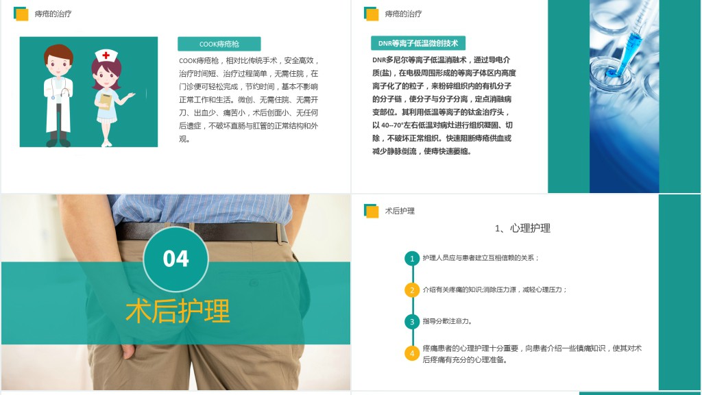 痔疮病的日常预防与护理PPT模板 痔疮病的日常预防与护理PPT模板