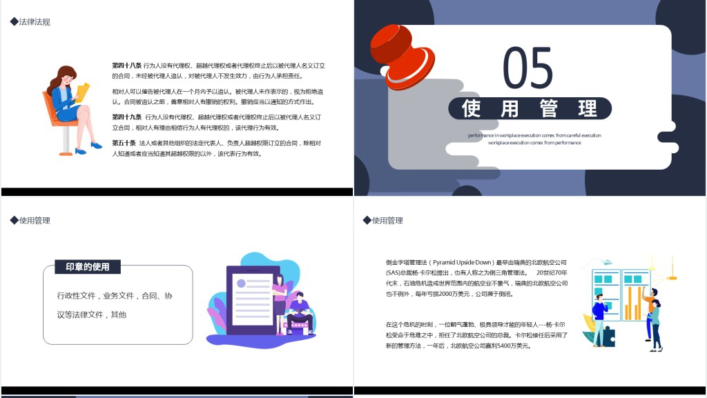 印章合同管理中的法律风险PPT商务风公司企业印章使用专题课件