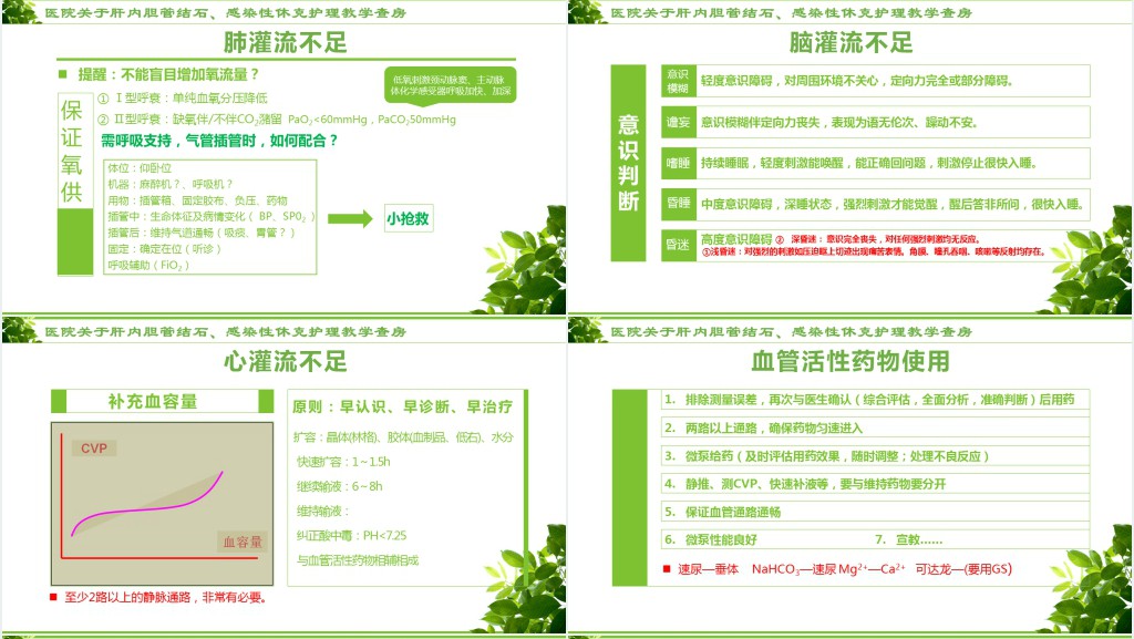 感染性休克的护理措施PPT模板 感染性休克的护理措施PPT模板
