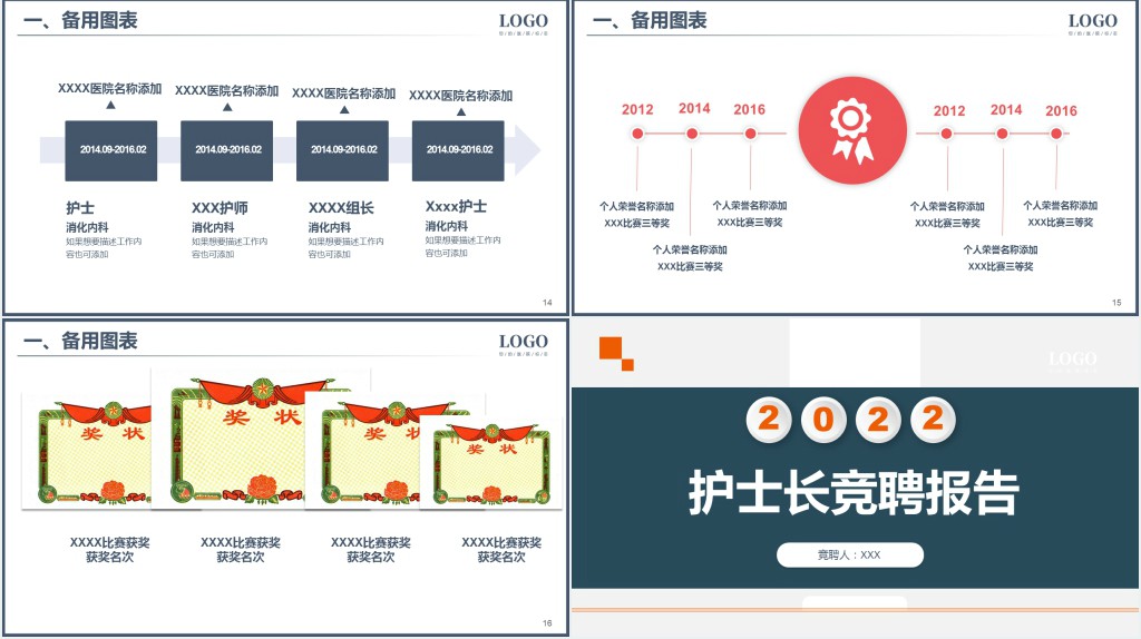 竞聘护士长简洁自我介绍PPT模板 竞聘护士长简洁自我介绍PPT模板