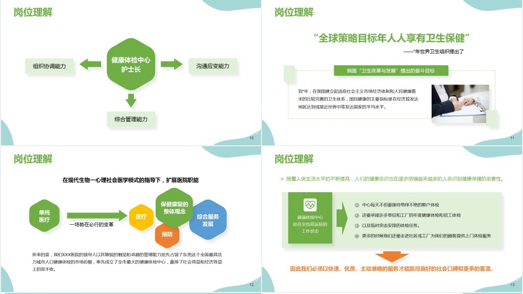 竞聘体检科护士长报告PPT模板 竞聘体检科护士长报告PPT模板