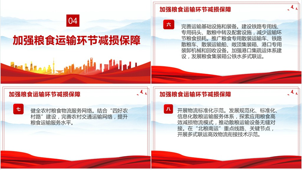 解读《粮食节约行动方案》PPT党课 解读《粮食节约行动方案》PPT党课