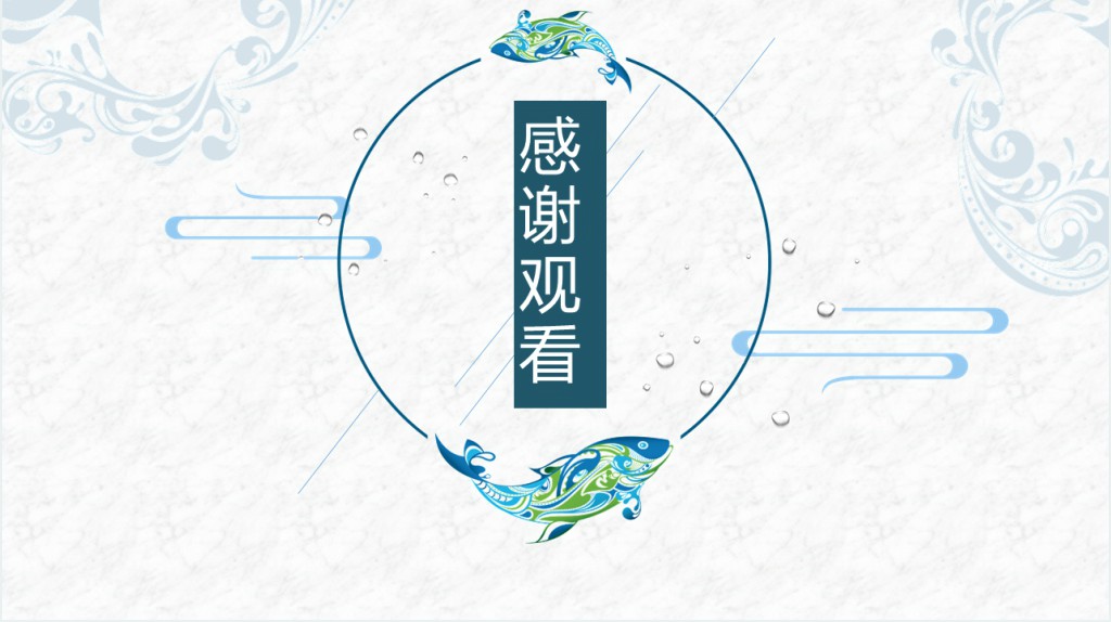 中国风雨水节气介绍PPT模板 中国风雨水节气介绍PPT模板