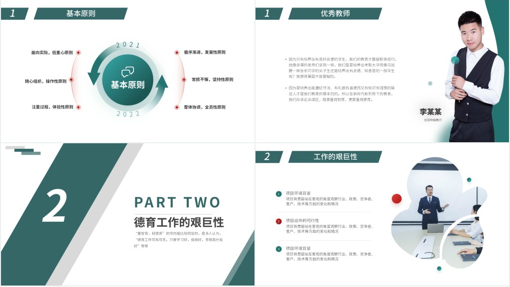 培养教师师风师德PPT模板