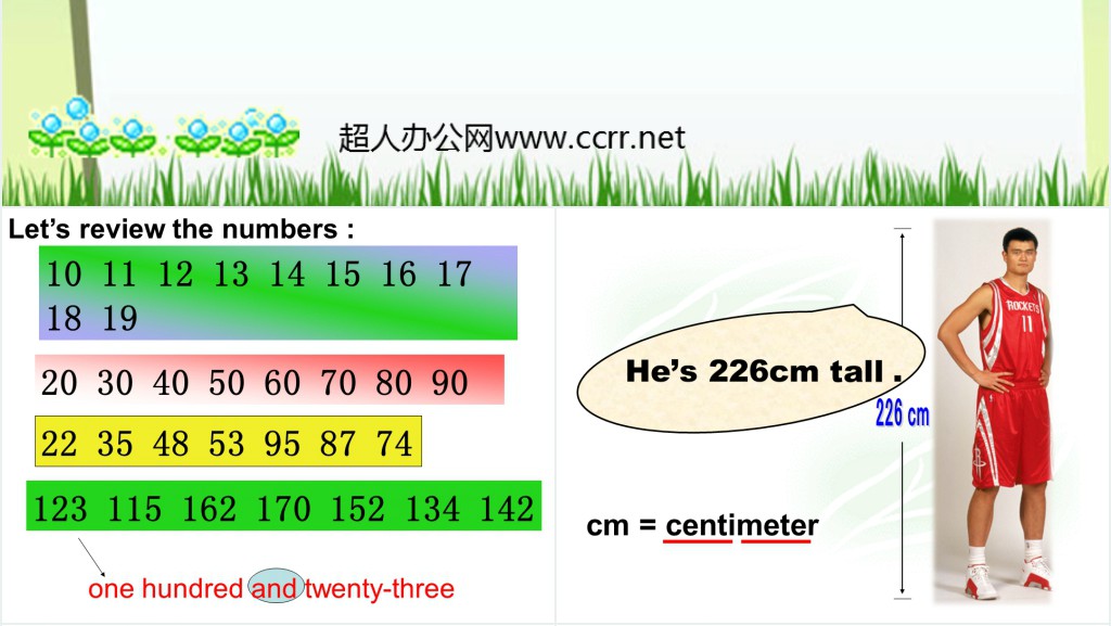 Unit1 How tall are you英语PPT课件