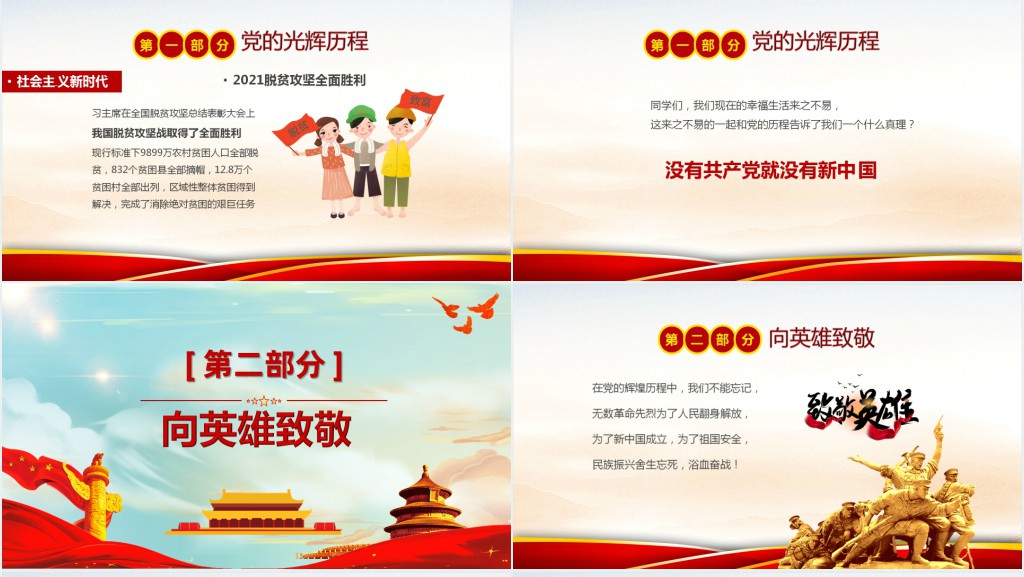 学党史守初心共成长小学生学习党史主题队会PPT课件 学党史守初心共成长小学生学习党史主题队会PPT课件