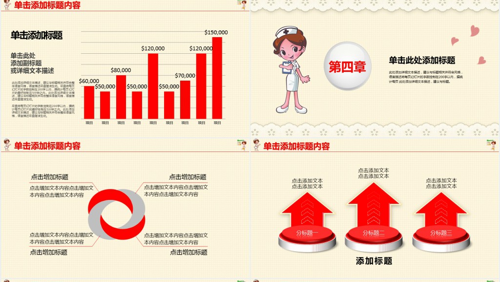 护士分级护理年度总结汇报PPT模板