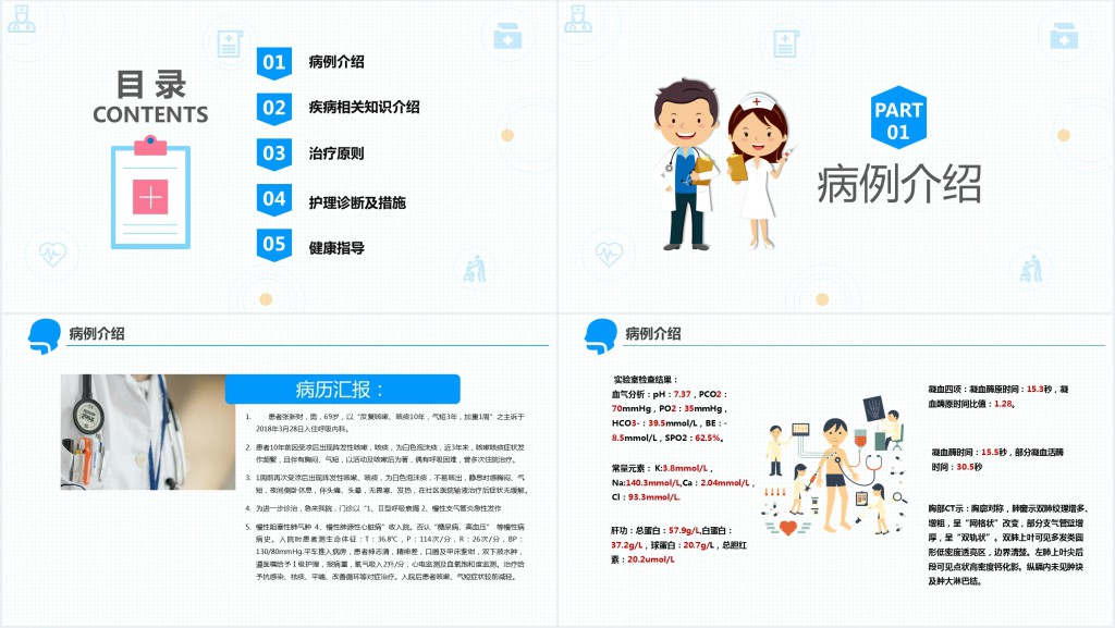 呼吸衰竭护理查房的护理措施PPT模板 呼吸衰竭护理查房的护理措施PPT模板