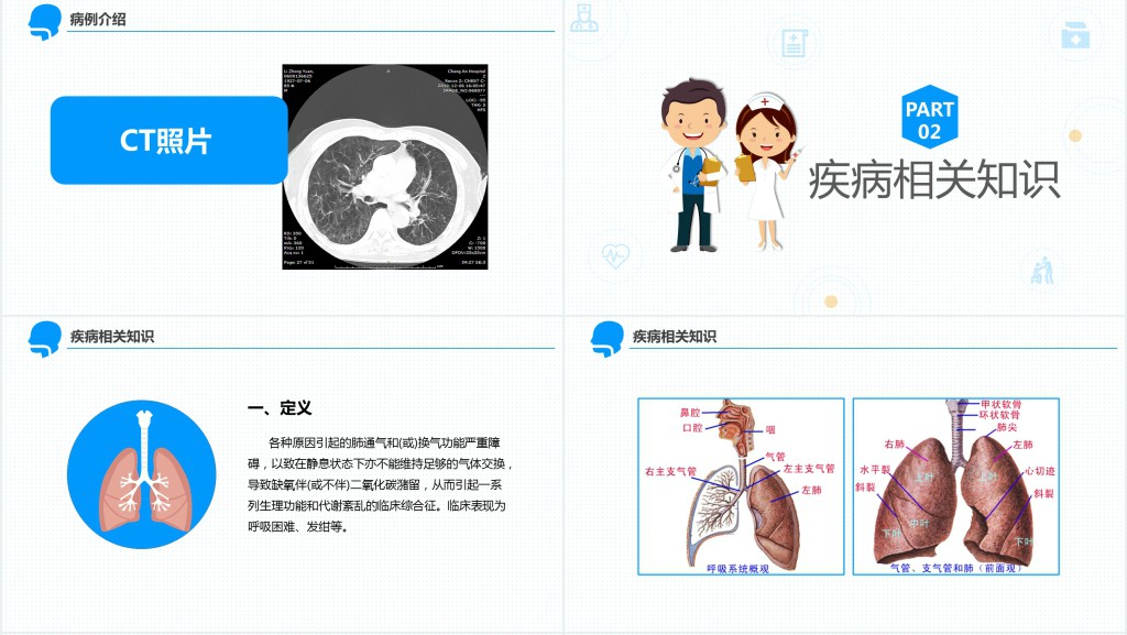 呼吸衰竭护理查房的护理措施PPT模板 呼吸衰竭护理查房的护理措施PPT模板