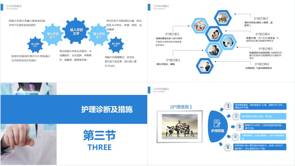 颅脑外伤护理查房范文PPT模板 颅脑外伤护理查房范文PPT模板