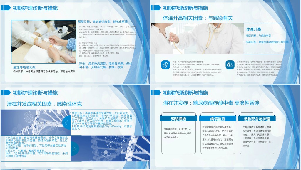 肺部感染患者护理查房PPT模板 肺部感染患者护理查房PPT模板