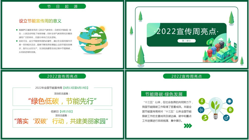 绿色全国低碳日宣传周课件 绿色全国低碳日宣传周课件