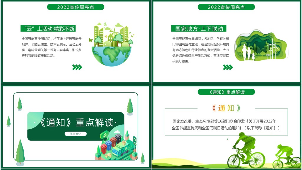 绿色全国低碳日宣传周课件 绿色全国低碳日宣传周课件