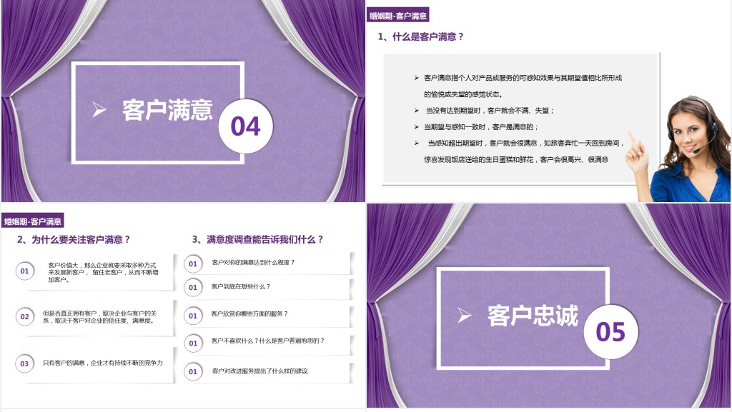 扁平化客户管理之婚姻期PPT模板