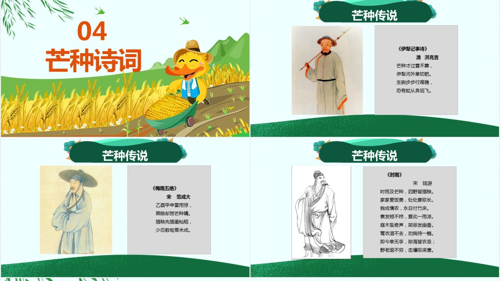 小学生芒种节气的介绍PPT课件 小学生芒种节气的介绍PPT课件