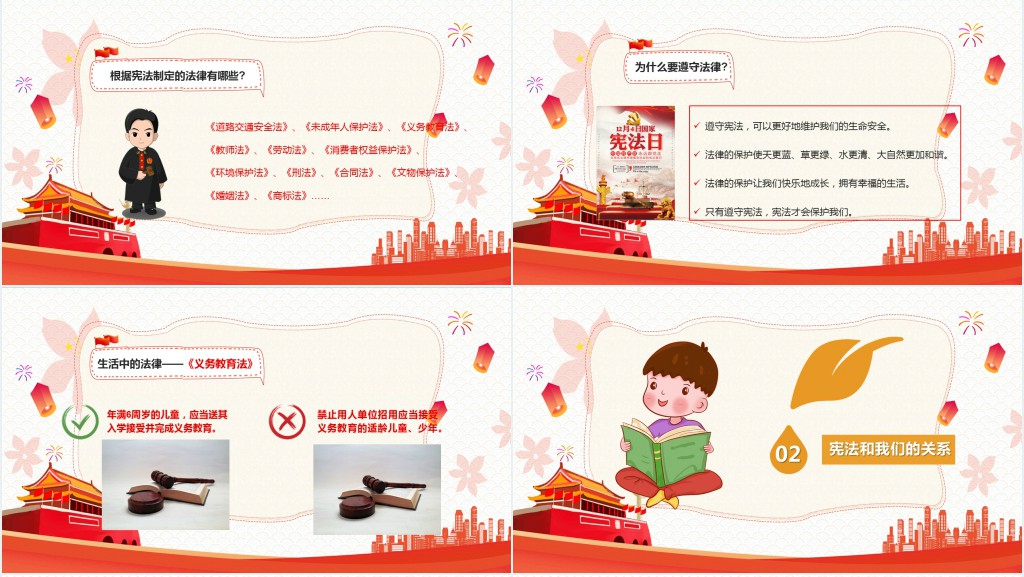 小学生宪法知识学习国家宪法日主题PPT课件 小学生宪法知识学习国家宪法日主题PPT课件