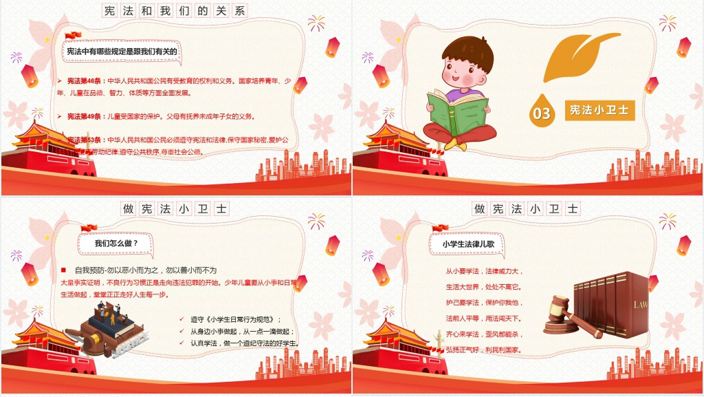 小学生宪法知识学习国家宪法日主题PPT课件 小学生宪法知识学习国家宪法日主题PPT课件