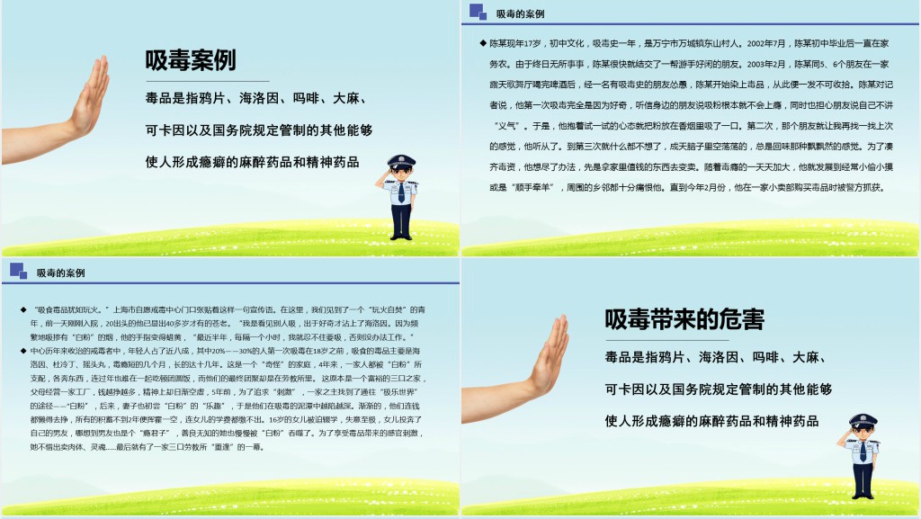 学校开展青春无毒健康生活主题班会PPT课件