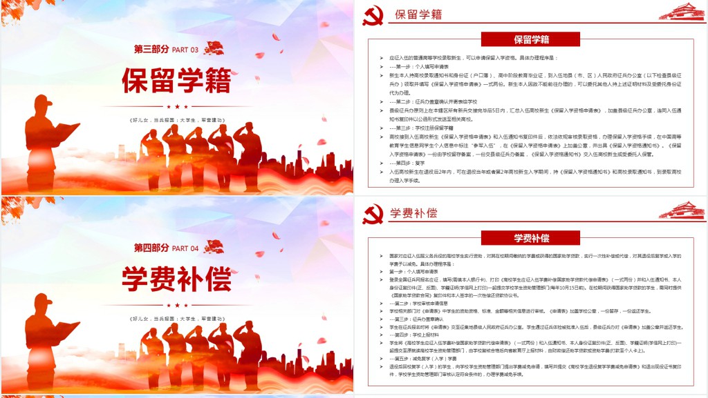 好儿女当兵报国大学生军营建功部队征兵入伍宣传PPT课件 好儿女当兵报国大学生军营建功部队征兵入伍宣传PPT课件