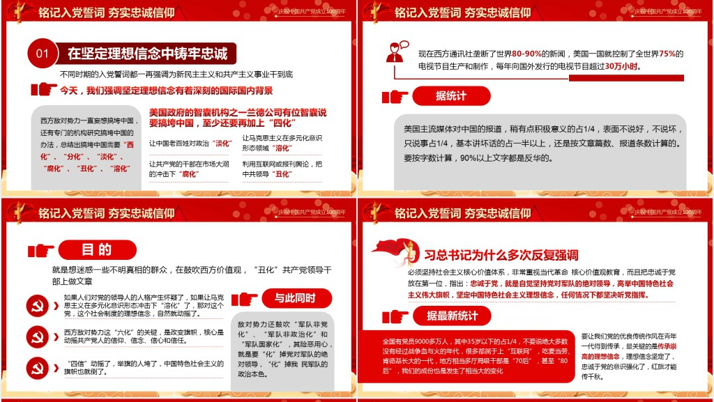 从入党誓词领悟党员的初心和使命PPT党课 从入党誓词领悟党员的初心和使命PPT党课