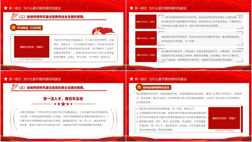 中小学高校做师德高尚业务精湛的高素质好教师校园专题PPT党课 中小学高校做师德高尚业务精湛的高素质好教师校园专题PPT党课
