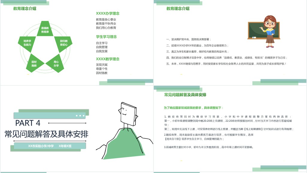 双减政策家长说明会PPT模板