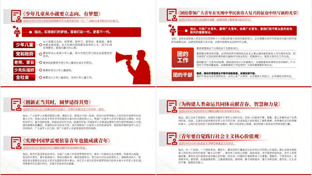 《论党的青年工作》PPT党课 《论党的青年工作》PPT党课