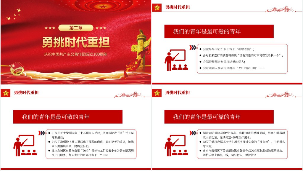 庆祝中国共产主义青年团成立100周年专题PPT党课 庆祝中国共产主义青年团成立100周年专题PPT党课
