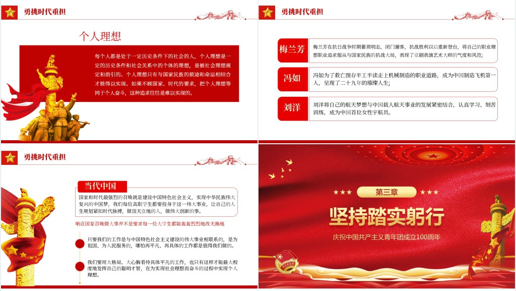 庆祝中国共产主义青年团成立100周年专题PPT党课 庆祝中国共产主义青年团成立100周年专题PPT党课
