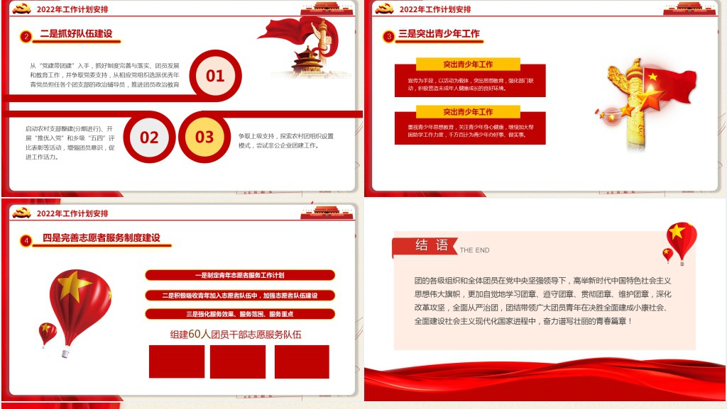 团委团支部年终总结工作报告新年工作计划PPT模板 团委团支部年终总结工作报告新年工作计划PPT模板