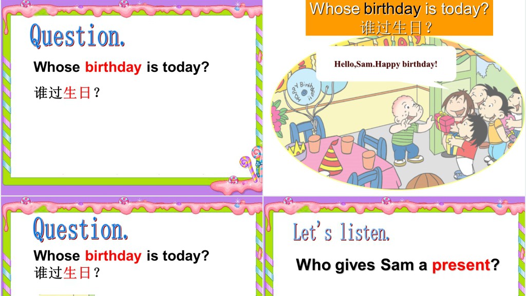 Happy birthday英语PPT课件 Happy birthday英语PPT课件