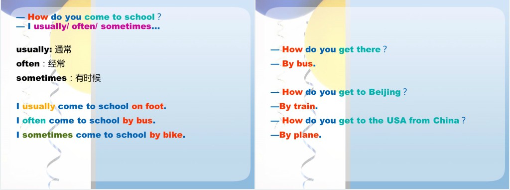Unit 2 Ways to go to school英语PPT课件 Unit 2 Ways to go to school英语PPT课件