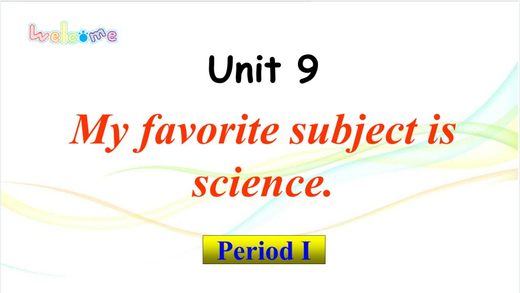 My favorite subject is science英语PPT课件截图