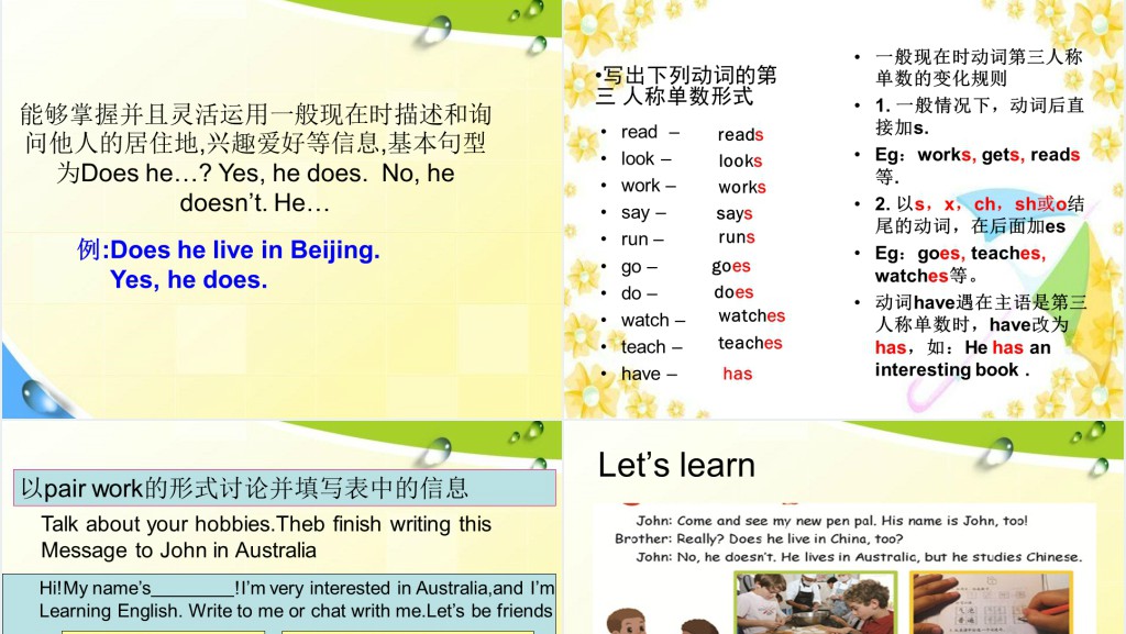 I have a pen pal英语PPT课件 I have a pen pal英语PPT课件