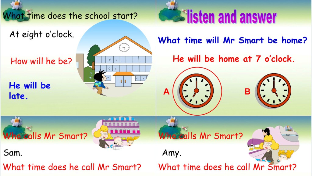 I will be home at 7 oclock英语PPT课件 I will be home at 7 oclock英语PPT课件