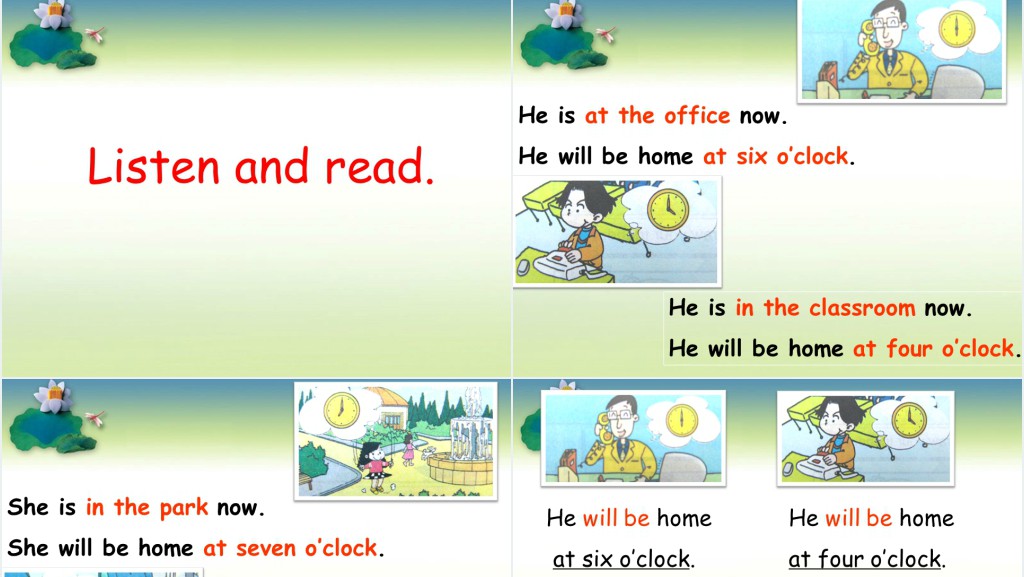 I will be home at 7 oclock英语PPT课件 I will be home at 7 oclock英语PPT课件