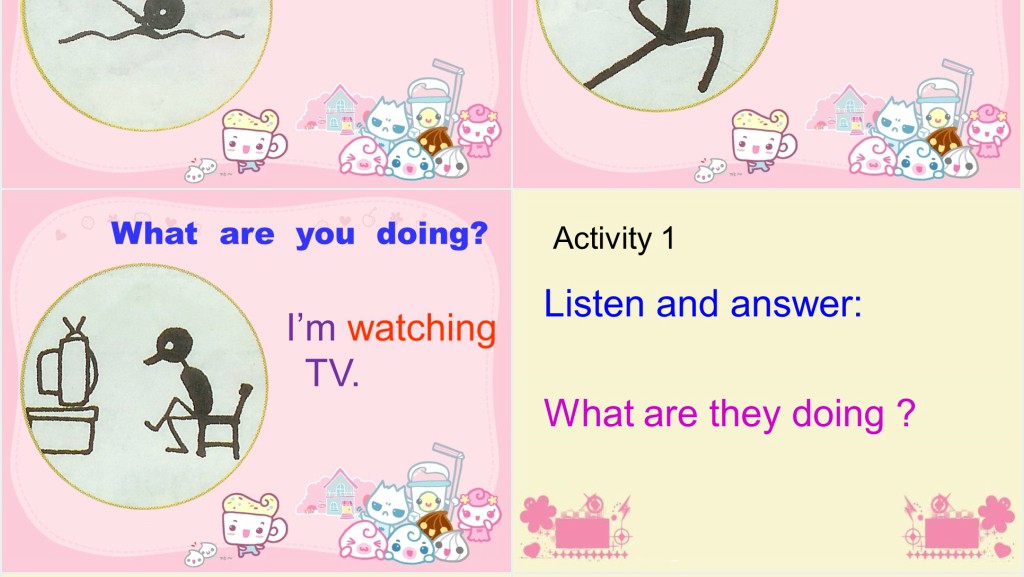 What are you doing英语PPT课件 What are you doing英语PPT课件