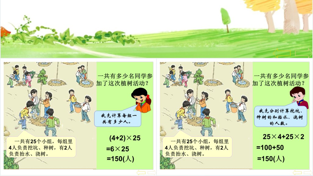 小学数学乘法分配率PPT课件 小学数学乘法分配率PPT课件