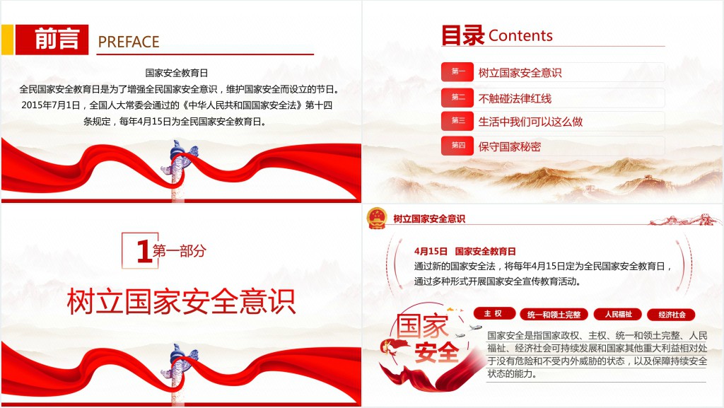全民国家安全教育日国家安全人人有责主题班会PPT课件 全民国家安全教育日国家安全人人有责主题班会PPT课件