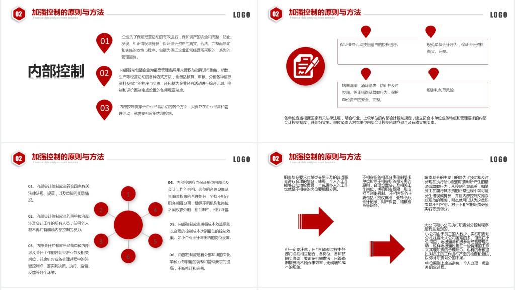 会计财务管理培训财务汇报红色简约商务PPT模板